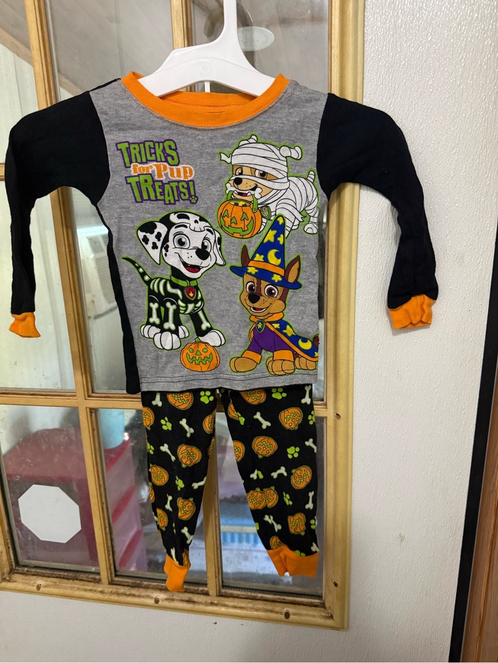 Nickelodeon Paw Patrol Toddler Boys Size 3T Halloween Pajamas PJs Girls Unisex
